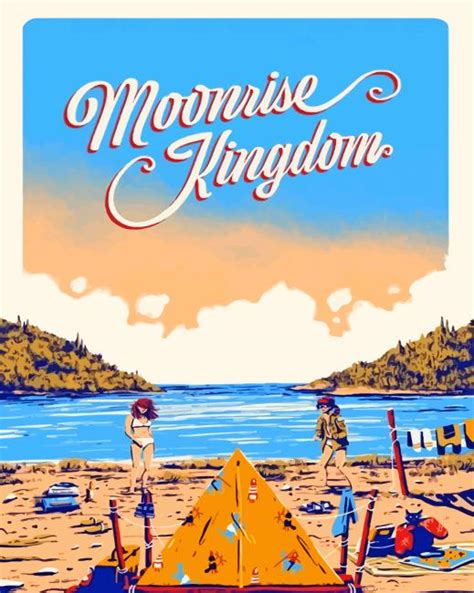 Vintage Moonrise Kingdom Poster - 5D Diamond Painting ...