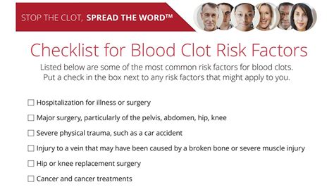 Stop the Clot, Spread the Word® Campaign Resources | Venous Thromboembolism (Blood Clots) | CDC