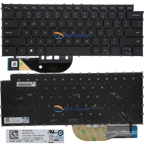 New Backlit Keyboard for Dell XPS 15 9500 XPS 17 9700 0MV93T