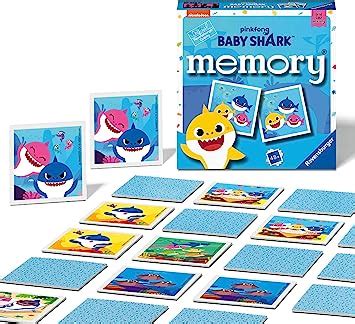 Amazon.com: Ravensburger Baby Shark - Mini Memory Game for Kids Age 3 ...