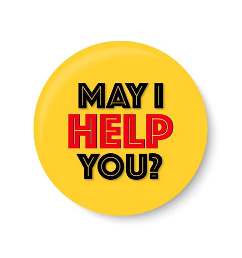 Buy PEACOCKRIDE May I Help You? I Office I Pin Badge (Metal, Multicolour,75mm) Online at Low ...