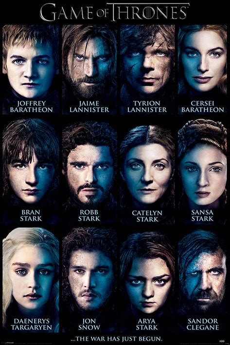 Plakat GAME OF THRONES - characters | Poster an der Wand | 3+1 GRATIS | Europosters