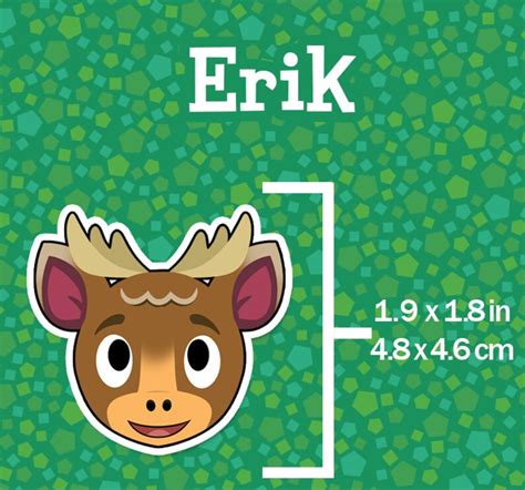 Erik Animal Crossing Sticker | Etsy