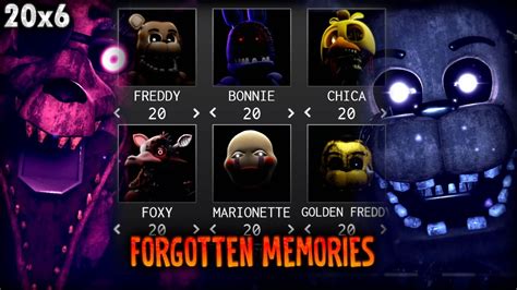 ROBLOX - Forgotten Memories [Custom Night 20x6] - [Full Walkthrough] - YouTube