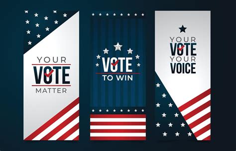 USA Election Banners Template 4569147 Vector Art at Vecteezy