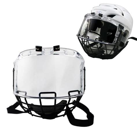 Visor with Mask cage combination hockey helmet cage for hockey helmet ...