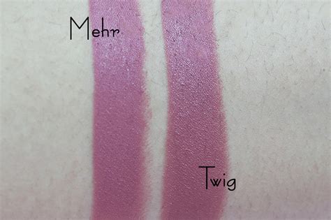 MAC Mehr vs Twig | Mac mehr, Mac twig, Mac lipstick