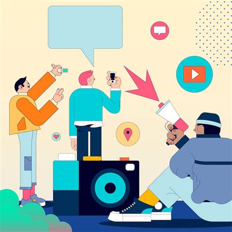 Illustration of diverse people on social | Premium Vector - rawpixel