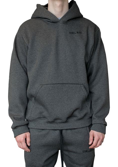 INKLAW ESSENTIAL HOODIE - DARK GREY - Inklaw Clothing