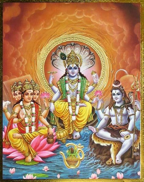 The Trinity - Brahma, Vishnu and Shiva