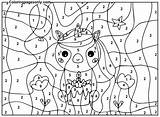 Free Printable Unicorn Color By Number Coloring Page  sketch template