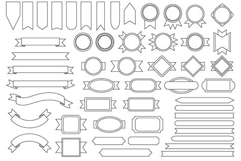 Banner Outline Rectangle Svg