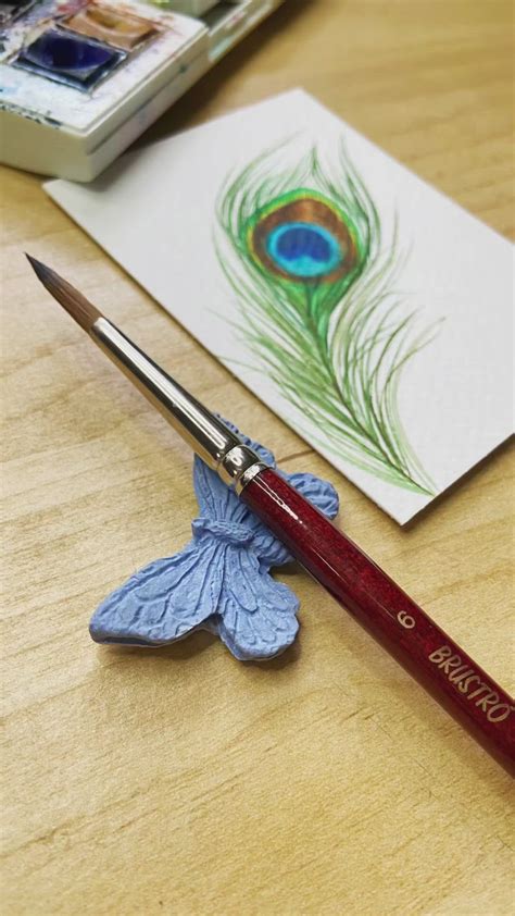 Watercolor Peacock Feather Painting Tutorial