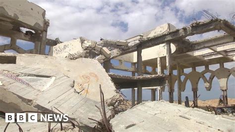 Gaza's abandoned airport in ruins - BBC News