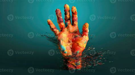 design voxel human hand ai generated 29596430 Stock Photo at Vecteezy