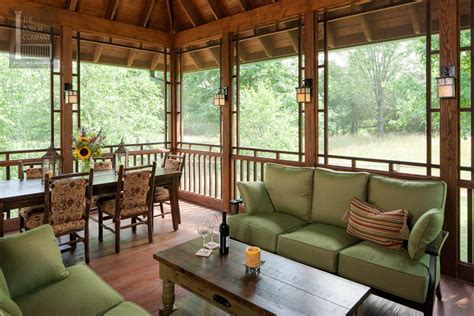 Screened porch with seating and decor - The Porch CompanyThe Porch Company