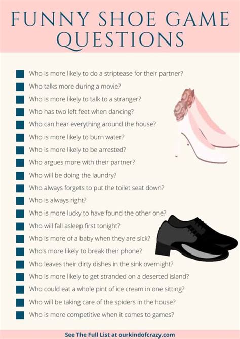 The Wedding Shoe Game: 200+ Questions To Ask