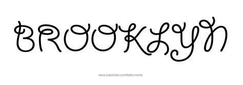 Brooklyn Name Tattoo Designs