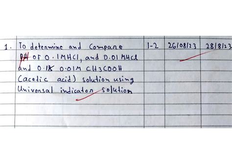 SOLUTION: Cbse chemistry practical experiment for class 11 - Studypool