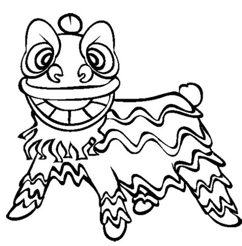 Chinese New Year Lion Dance Coloring Page | Kids Coloring Pages ...