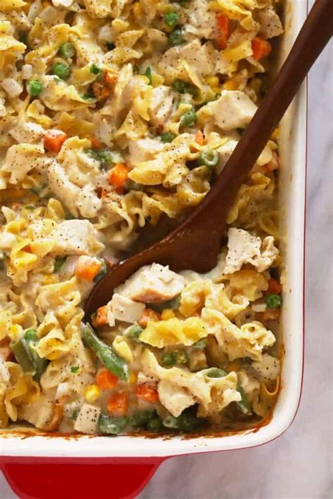 Creamy Chicken Noodle Casserole - The Cheese Knees