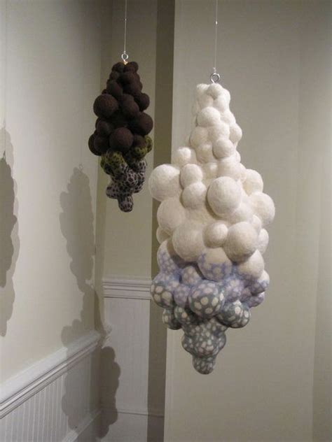 Another view of wool felt sculptures | Fiber sculpture, Soft sculpture ...