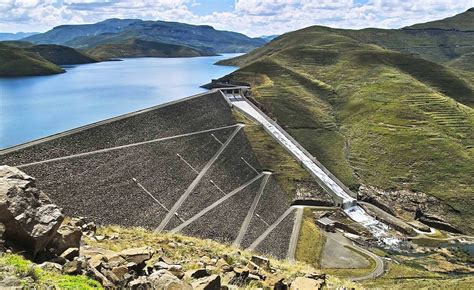 Mohale Dam Lesotho: highest concrete-face rock-fill dam in Africa ...