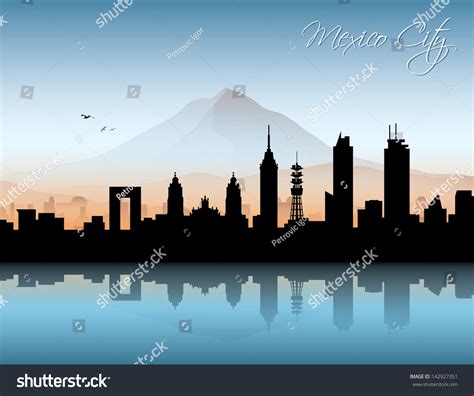 Mexico City Skyline Vector Illustration Stock Vector (Royalty Free ...