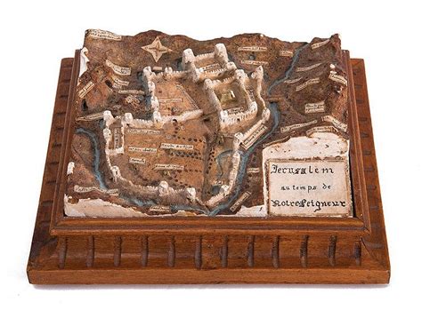 Relief Map of the Old City of Jerusalem - Topographic Model
