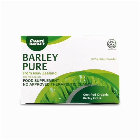 Sante Barley Pure Capsule from New Zealand | 500mg per capsule | 60 ...