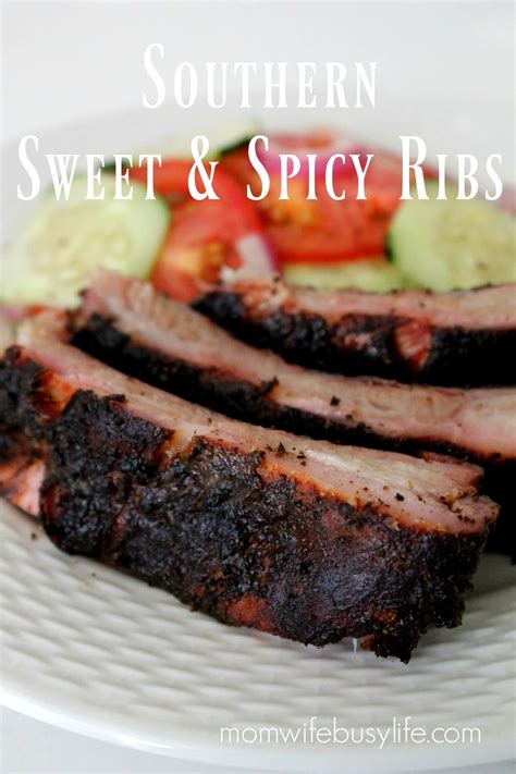 Southern Sweet & Spicy Ribs Recipe - Mom. Wife. Busy Life.