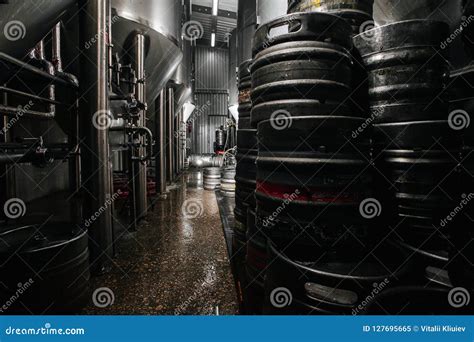 The Interior of the Brewery. Modern Beer Factory Stock Image - Image of ...