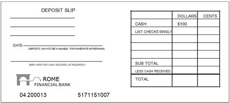 Free Printable Deposit Slip Templates and Examples for Bank (Excel ...