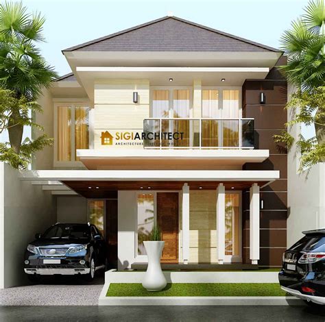 Rumah 2 Lantai 120 M2 Desain Mewah Minimalis Modern