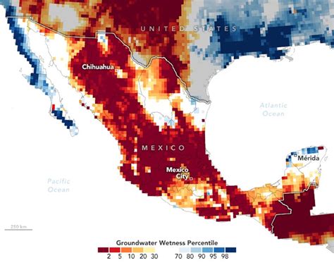 Groundwater Depletion Maps Reveal Depths of “Extreme” and “Exceptional” Mexican Drought