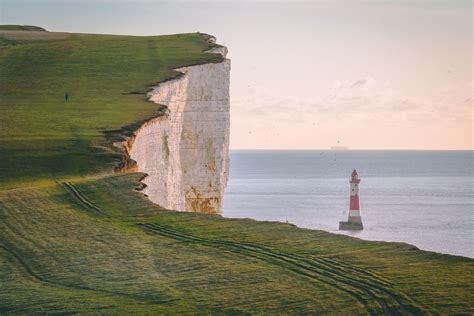 White cliffs of England with lighthouse | White cliffs of dover, Travel ...