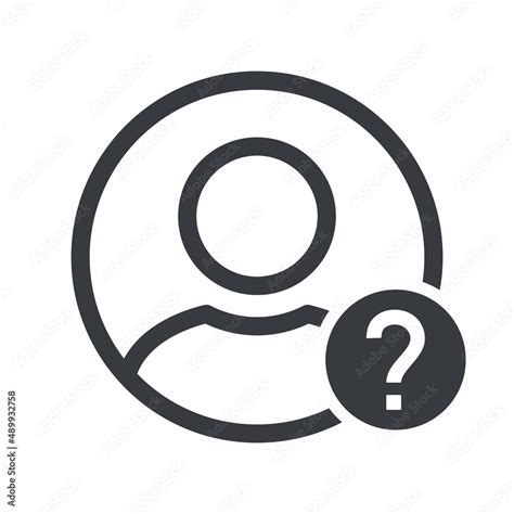 Question who icon. Person with question mark. Faq. Question man sign ...