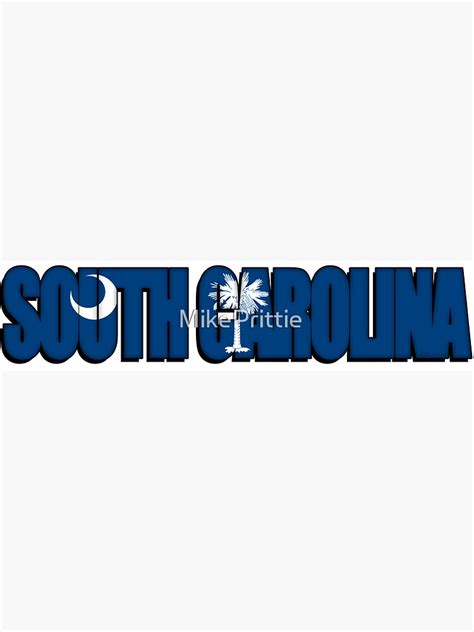 "South Carolina Flag Sticker" Sticker by MikePrittie | Redbubble