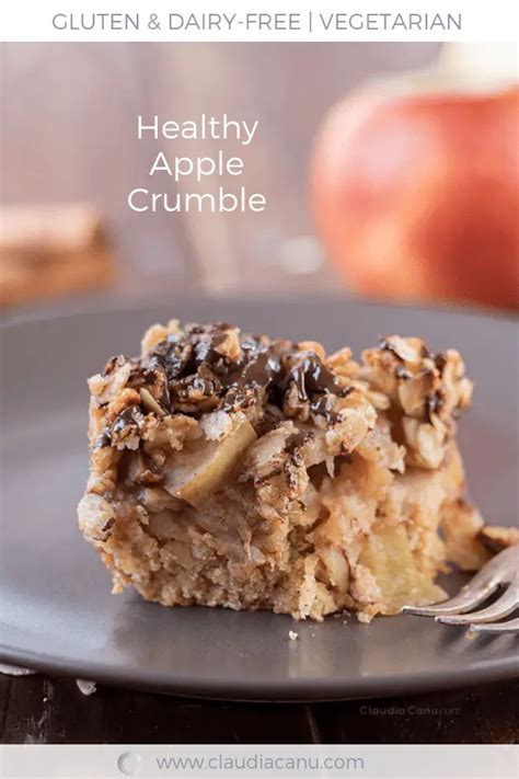 The Best Healthy Apple Crumble With Oats [Video Recipe] 🍎 Claudia Canu