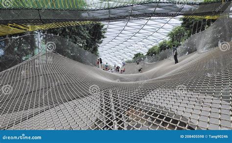 Manulife Sky Nets at Jewelâ€™s Canopy Park Editorial Stock Photo - Image of manulife, hotspot ...