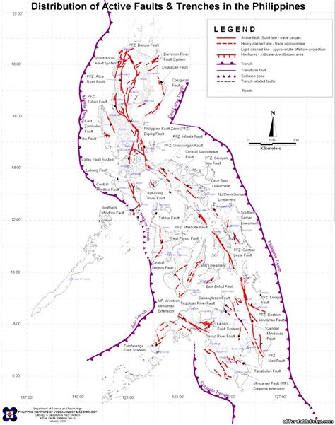 Philippines Fault Lines and Trenches - Philippine Government 28503