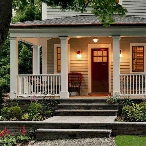 32 Amazing Front Porch Ideas With Farmhouse Style - HOUSEDCR | Porch remodel, Porch design ...