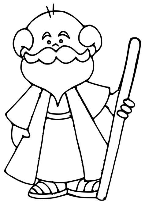 Free Printable Abraham Funny Coloring Page, Sheet and Picture for ...