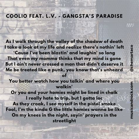 Gangsta Paradise Lyrics Espanol - LYURIVAC