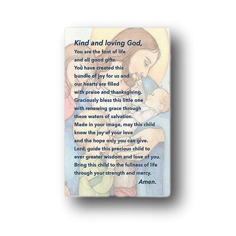 Sr. Sophie's Baptism Prayer Baptism Prayer Card - 198PR | St. Thomas More Books & Gifts