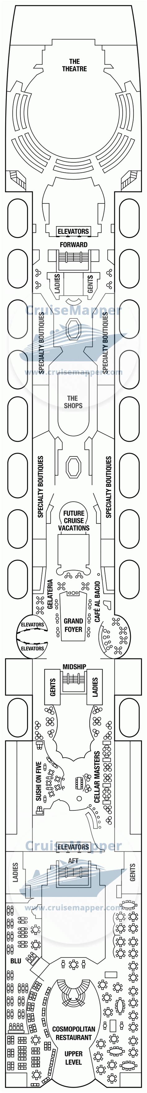 Celebrity Summit deck 5 plan | CruiseMapper