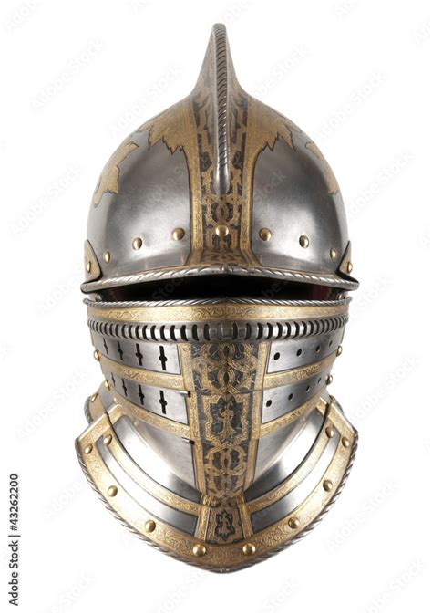 Iron helmet Stock Photo | Adobe Stock