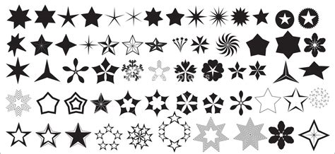 Vector Stars Shapes Royalty-Free Stock Image - Storyblocks