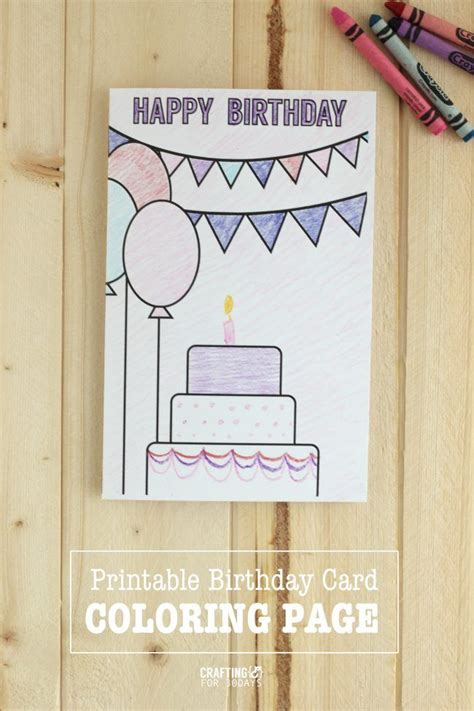 Birthday Coloring Pages | Printable birthday cards, Birthday coloring ...