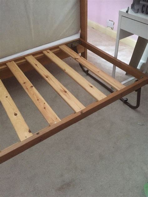 Pine trundle bed frame and mattress | in Southwick, East Sussex | Gumtree